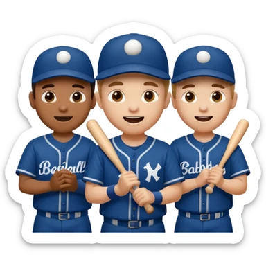 autobus de equipo llevando a egnte de basebal  sticker