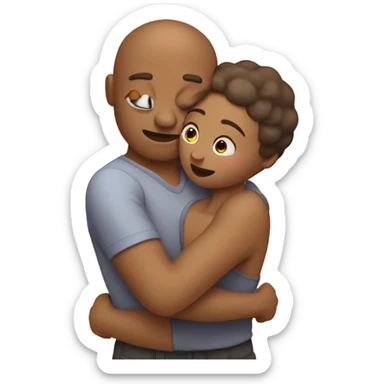 Hugs with lots of kisses sticker