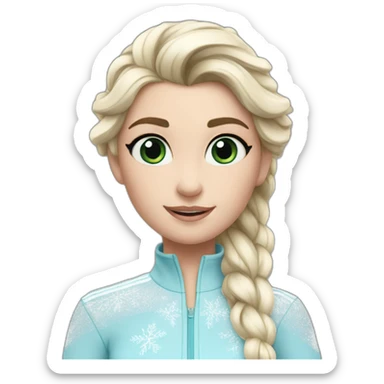 elsa-with-adidas-tracksuit sticker