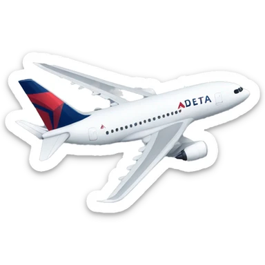 Delta Airlines Plane sticker