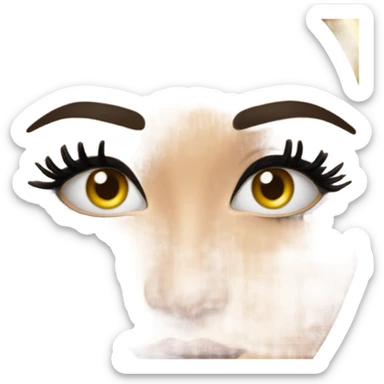 eyelashes championship  sticker