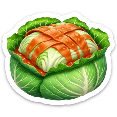 Very simple singular cabbage roll sticker