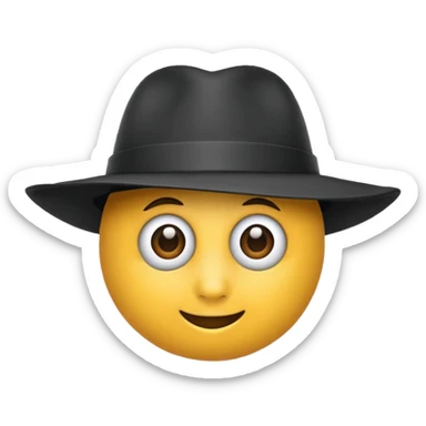 Fait une personne avec un chapeau de fête  sticker