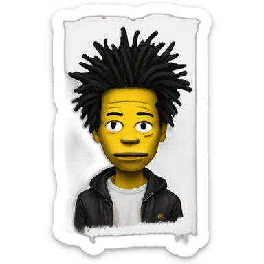 Basquiat sticker