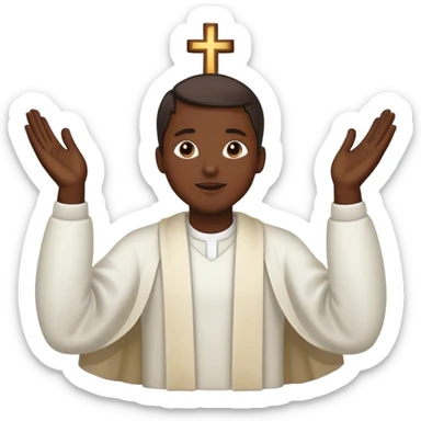 Praise god sticker
