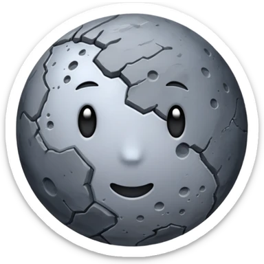 Realistic planet Mercury sticker