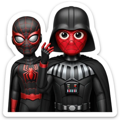 spider mam de darth veder sticker