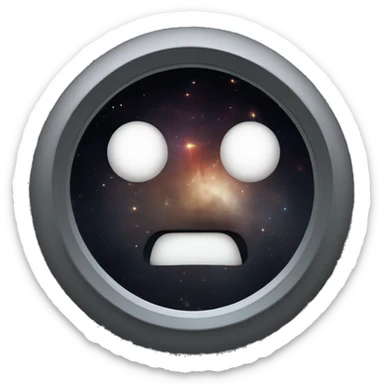 The black hole from interstellar, in an emoji sticker