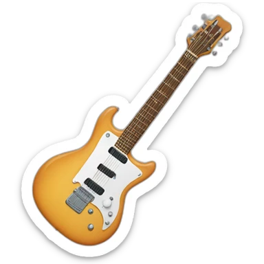 Guitare électrique sticker