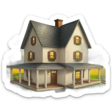 big farm house sticker