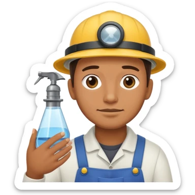 lighthouse Keeper cleaning lens sticker