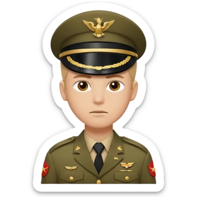 человек солдат sticker