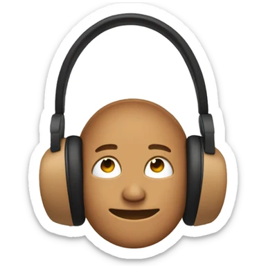 Tan beats headphones sticker