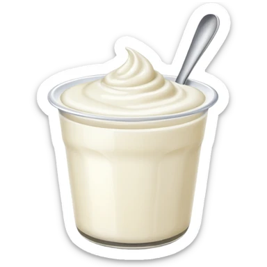 cup of yogurt sticker