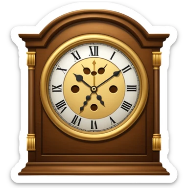 grandfather clock sticker