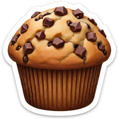 chocolate chip muffin sticker
