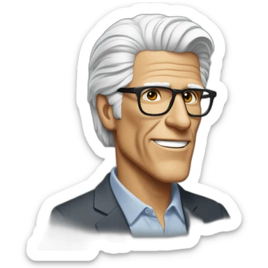 jaunty-walking-ted-danson sticker