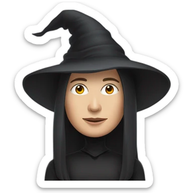Elon musk as witch of the east sticker
