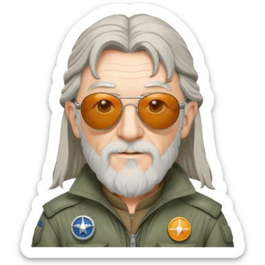 Gandalf as top gun pilot sticker