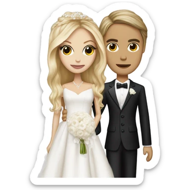 rachel zoe with a wedding cade sticker