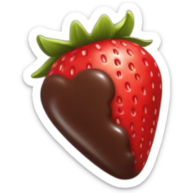 Chocolate strawberry  sticker