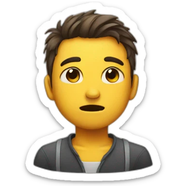 smile little sad sticker