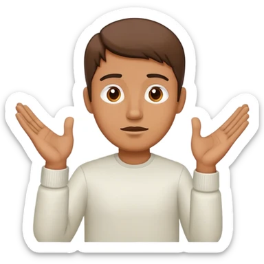 Man Gesturing No using both hand making cross sticker