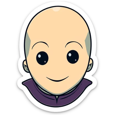 smiling Voldemort sticker