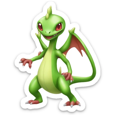 Full body shiny Flygon-grovyle sticker