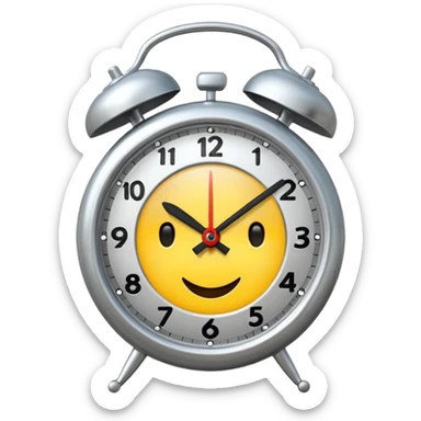 Alarm clock sticker