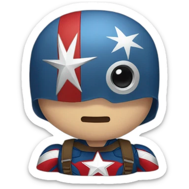 Captain America but for Wales sticker