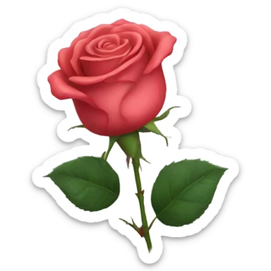 Rose sticker
