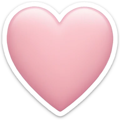 pastel pink heart sticker