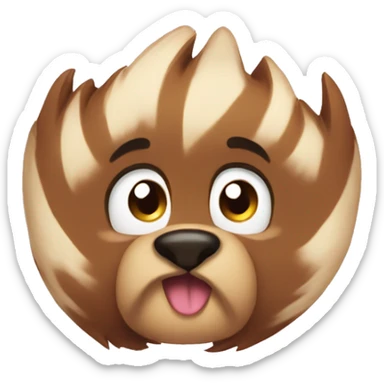  fury cute paw sticker