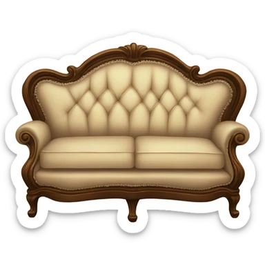 antique sofa sticker
