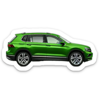 Tiguan volkswagen green moss sticker
