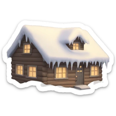 Winter snowfall sticker