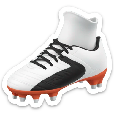 black football boot sticker