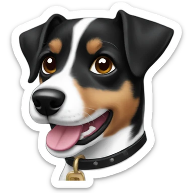 black jack russell sticker