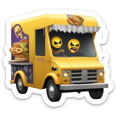 Batgirl monster killer 1917 food truck sticker