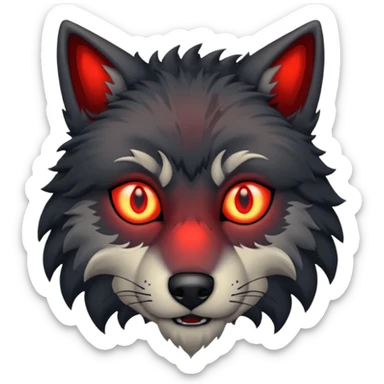 Loup des ténèbres sticker