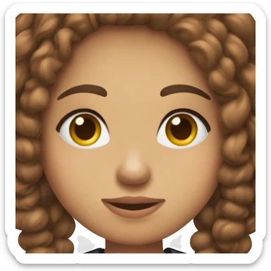 Un muchacho de piel clara cabello rizado y una chica morena de cabello lacio amor  sticker