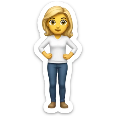 sagittarius from zodiac full body white woman sticker