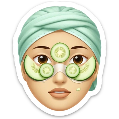 Spa day facial sticker