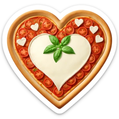 margarita pizza heart sticker