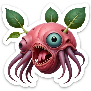 cinematic - hieronymus bosch phantasmagoric mutated beings - hybrids of humans and plants sticker