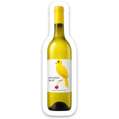 Yellow Tail Sauvignon Blanc wine bottle sticker