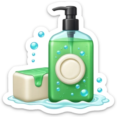 Soap and shampoo sticker