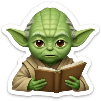 Yoda with the text 6 7 nothing else  sticker