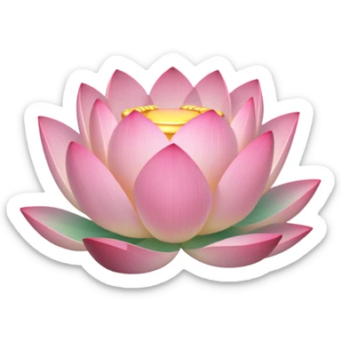 lotos emoji, a slight glow
acceptable сolors: #7da2d1 #F4EDE2 #AFC9E8 sticker